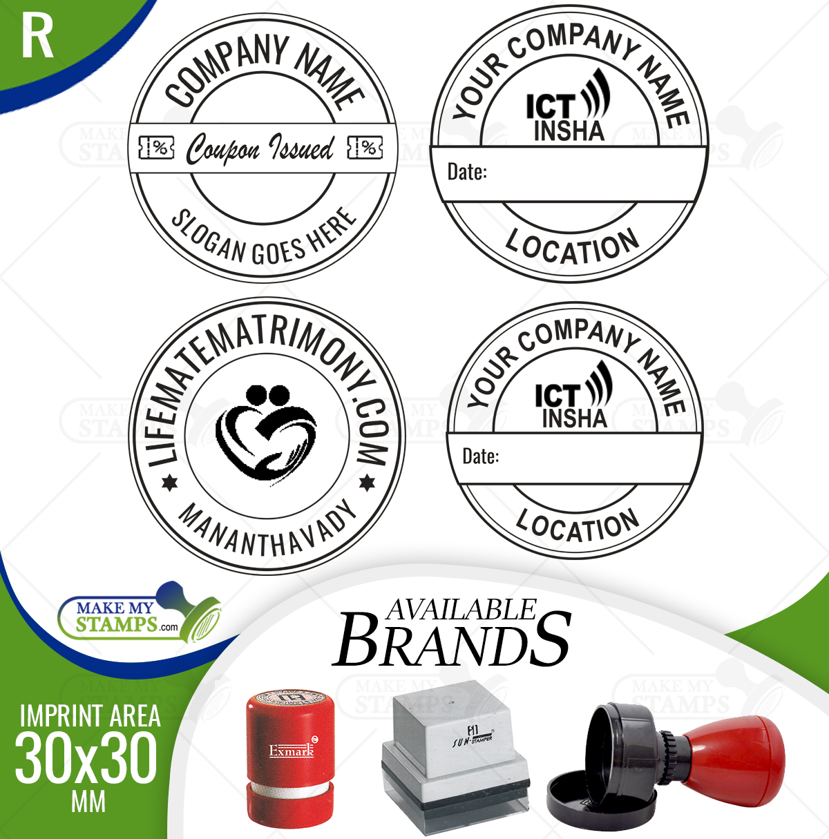 rubber stamp online  Rubber stamp maker, Stamp maker, Pre inked